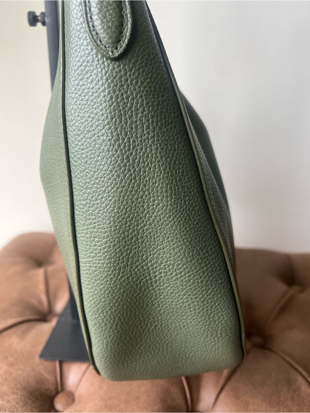 Coach Pebbled Leather Hobo Bag in Olive Surplus Green Style F33000 - Picture 9 of 14